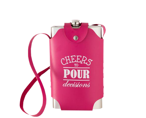 Cheers to Pour Decisions 64 Ounce Flask