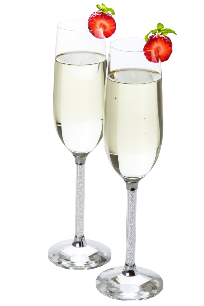 Silver best sale champagne glasses